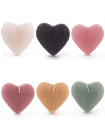 Heart Shape Konjac Sponge face Body White Lavender Cherry Blossom Aloe Vera Set of four for Baby Mothers